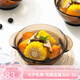 DURALEX多萊斯法國(guó)進(jìn)口輕奢餐具飯碗家用湯碗雙耳碗防燙微波爐適用4只碗 咖啡色玻璃碗4只雙耳碗