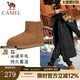 駱駝（CAMEL）男鞋冬季新款羊毛加絨棉鞋男款東北防寒保暖雪地靴男士 G13W837105 栗色男 41