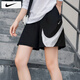 耐克（NIKE）短褲女士 25夏季新款運(yùn)動褲健身訓(xùn)練褲潮流梭織褲子冰絲休閑褲 輕盈順滑/內(nèi)襯網(wǎng)眼/曬圖退5 M （160/66A）