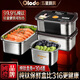 歐樂多（Olodo）德國純鈦保鮮盒帶蓋密封防漏飯盒冰箱收納盒食品級餐盒水果便當盒 純鈦密封保鮮盒 1000ml 單件裝