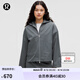 lululemon丨Pleated 女士褶飾二合一拉絨內(nèi)襯夾克 LW3INXS 油藍(lán)色 L