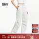 森馬（Semir）休閑褲女抽繩闊腿褲浪漫少女感2025夏季森系碎花長(zhǎng)褲109325127002
