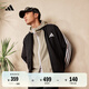 adidas經(jīng)典休閑三條紋長(zhǎng)袖套裝男女阿迪達(dá)斯官方輕運(yùn)動(dòng) 黑色 (偏小，推薦買大1碼)   XL