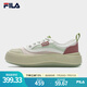FILA 斐樂官方女鞋楊冪同款摩登帆布鞋2024夏季新款水母鞋時(shí)尚休閑鞋 桃色粉/新薄荷綠-CS 37.5