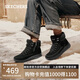 斯凱奇（Skechers）女登山靴高幫靴雪地靴144770 全黑色/BBK 37 