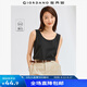 佐丹奴女基礎(chǔ)款彈力棉純色簡約修身打底圓領(lǐng)背心05323250 09標(biāo)志黑 XL
