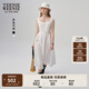 Teenie Weenie小熊女2025年夏季新款優(yōu)雅氣質(zhì)赫本風(fēng)無(wú)袖白色連衣裙長(zhǎng)裙女 白色 XS