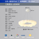 豪盛特臥室燈奶油風現(xiàn)代簡約北歐主臥燈創(chuàng)意個性泡泡溫馨浪漫房間吸頂燈 皓月白 [吊燈] 87CM 全光譜 三色