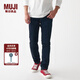 無印良品 MUJI 男式 彈力 牛仔 修身褲 褲子 長褲 休閑褲 AEA06A1A 深藏青色 32inch