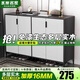 水岸名家實木鞋柜家用門口室外過道電梯口入戶大容量玄關(guān)柜新爆款收納鞋架 【生態(tài)實木】深灰*淺灰120*32*92