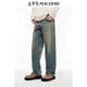 太平鳥(niǎo)男裝牛仔褲BAHAF110C 牛仔淺藍 第二批  32 