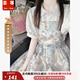 蕓蕁裙子女夏季2025新款蕓蕁碎花法式連衣裙女夏季娃娃領(lǐng)襯衫疊穿背帶 襯衫+背帶裙[收藏店鋪優(yōu)先發(fā)貨] L [建議110斤-120斤內(nèi)]