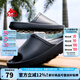 KAPPA卡帕拖鞋男2025夏季新款運(yùn)動(dòng)拖鞋防滑沙灘鞋男款厚底時(shí)尚涼拖鞋子 黑色 41-42