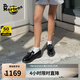馬丁（DR.MARTENS）Adrian英倫男女早秋舒適一腳蹬光面皮黑色樂福皮鞋 黑色 尺碼偏小建議買大一碼 41
