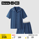 蕉內(nèi)棉棉301H睡衣男士春夏翻領(lǐng)純棉短袖短褲家居服套裝情侶款居家服