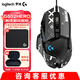 羅技（G） G502 HERO主宰者 有線鼠標 游戲鼠標 吃雞鼠標 電競鼠標宏編程可配重HERO引擎 送電競鼠標墊 G502HERO+黑色印花防滑貼