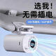 一粒車載小風(fēng)扇汽車內(nèi)大風(fēng)力制冷電扇usb充電降溫神器靜音車上用12v 【冰川白】100檔調(diào)節(jié)/小巧便攜
