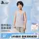 久歲伴兒童背心男童夏季薄款中大童寶寶男孩無袖打底可外穿清爽透氣上衣 灰色 160 /身高150-162體重90-105斤