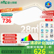 雷士（NVC）吸頂燈客廳大燈led智能高端全光譜健康未來光輕辰132W包安裝