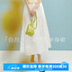 晚白100%純棉a字蛋糕裙2025夏款時尚氣質(zhì)超仙度假風小白裙長款半身裙 白色 L