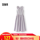 森馬（Semir）連衣裙女純色無(wú)袖長(zhǎng)裙休閑溫柔2025夏收腰背心裙優(yōu)雅107425114050