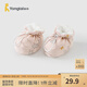 童泰（TONGTAI）嬰兒棉鞋秋冬純棉夾棉新生兒軟底鞋初生兒護(hù)腳鞋套寶寶步前鞋 云朵灰 13x9cm