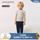 Teenie Weenie Kids【涼感】小熊童裝25夏款男女寶純棉金標(biāo)衛(wèi)褲 藏青色 110 cm