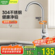 箭牌304不銹鋼水龍頭單冷廚房防濺可旋轉(zhuǎn)洗菜盆龍頭【國家補貼15%】