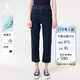哈吉斯（HAZZYS）女裝直筒褲PHIZ仔褲ATDSP0CAX01 深藏青色DN 40(160/72A40)