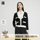 播小香風(fēng)針織開衫女商場同款秋季新款寬松毛衣外套BDQ3UD0030 K40黑色 M