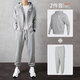 耐克（NIKE）男裝運(yùn)動(dòng)套裝秋季新款跑步休閑連帽夾克上衣運(yùn)動(dòng)長(zhǎng)褲兩件套 灰色夾克套裝/時(shí)尚/曬圖返10 XL/180