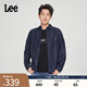 Lee標(biāo)準(zhǔn)版翻領(lǐng)經(jīng)典工裝設(shè)計(jì)男士長袖牛仔襯衫日常休閑潮流LMT009 清水洗 2XL