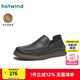 熱風(fēng)（Hotwind）25年春季男士時(shí)尚休閑鞋時(shí)髦復(fù)古 休閑都市運(yùn)動(dòng)休閑鞋 01黑色 羊頭層皮革 41 255mm