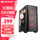 骨伽 電腦主機(jī)箱 中塔式側(cè)透 支持360水冷 影武者X5 PRO 黑