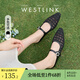西遇包頭網(wǎng)紗半拖鞋女2025新款夏季法式穆勒鞋透氣平底外穿涼拖鞋 黑色 38 (240)