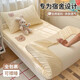 紅蜻蜓（RED DRAGONFLY）全棉床笠罩全包床笠宿舍單人純棉100%床罩90x190cm三件套床上用品 米樂(lè )熊-米白 【360度全包圍】 床笠單件 90cm*190cm