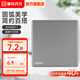曼科（MANK） 開關插座面板J53碳晶灰一開五孔多孔86型暗裝usb空調(diào)網(wǎng)線插座 一開單控
