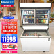海容【旗艦品/工廠店】海容冰柜子母柜立式冷柜便利店/超市/商場大容量展示柜冰淇淋雪糕柜速凍冰柜 SD-260W+SD-405K【上下全冷凍組合】
