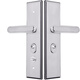虎頓（HOTUN）不銹鋼防盜門(mén)把手面板不分左右通用型防盜門(mén)鎖把手FDM-05B本色拉絲