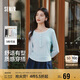 森馬t恤女短款修身內(nèi)搭25年春秋假兩件打底衫亨利領(lǐng)109125101001