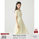 自巧小個(gè)子法式茶歇碎花雪紡連衣裙女2024夏季新款收腰顯瘦中長(cháng)裙 水墨印染花 S (3碼)