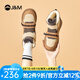 快樂瑪麗（J&M）雪地靴女2024冬季新款短筒靴加絨保暖女短靴羊皮毛一體棉鞋女 駝色 37
