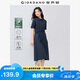 佐丹奴襯衫裙女夏季薄款萊賽爾工裝配腰帶翻領(lǐng)連袖連衣裙13465320