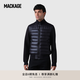 MACKAGE【七夕】MACKAGE男士 COLLIN拼接立領(lǐng)時(shí)尚休閑經(jīng)典絎縫羽絨夾克 黑色 XL