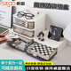 斯圖（sitoo）抽屜式桌面收納盒 筆筒文具收納辦公室書桌宿舍整理神器化妝品置物架 辦公用品 可疊高 一個裝