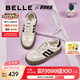 百麗（Belle）周雨彤同款板栗復(fù)古德訓(xùn)鞋女商場(chǎng)同款板鞋A4L1DAM5 【方槍槍/馬君妍同款】米白 38 (240mm)