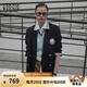 Teenie Weenie小熊女裝西裝外套2025春新款復古學院氣質(zhì)雙排扣西服 藏青色 M