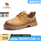 駱駝（CAMEL）男鞋新款工裝鞋低幫英倫真皮百搭休閑皮鞋男馬丁鞋 G13A136180 駝色/咖色 43
