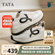 他她（TATA）25秋阿甘鞋女休閑運(yùn)動(dòng)鞋WPC10CM5 米白/黑 36
