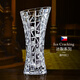 高斯（Glass）捷克進(jìn)口透明水晶玻璃花瓶北歐式創(chuàng  )意大干花富貴竹餐桌水培客廳 冰裂花瓶 33cm